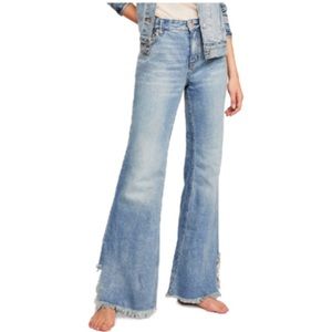 Free people vintage flare jeans maya blue